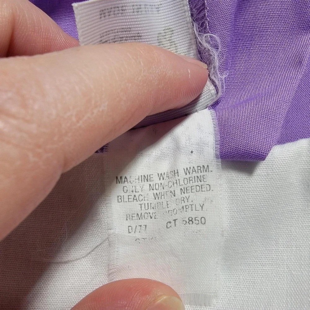 Vintage Winnie the‎ Pooh Purple Prairie Dress Kids Size 8 Ruffle Bib Collar USA